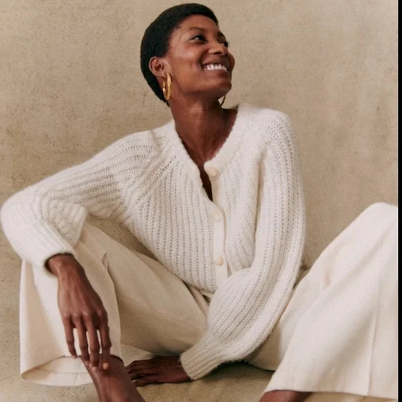 NWOT Sézane Emile Cardigan - Ecru - Size Small - Picture 11 of 13